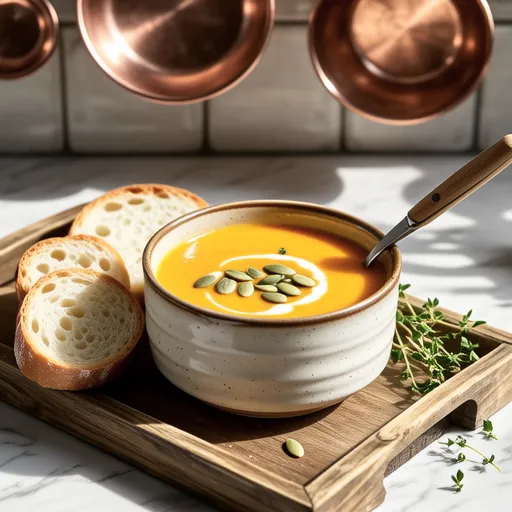 Mini Pumpkin Soup for a Light Breakfast