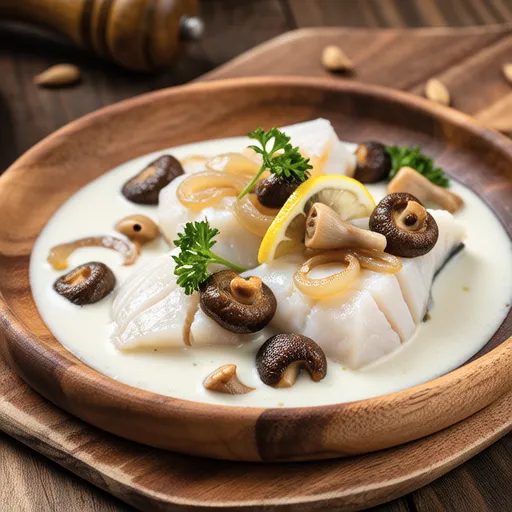Swordfish with White Sauce