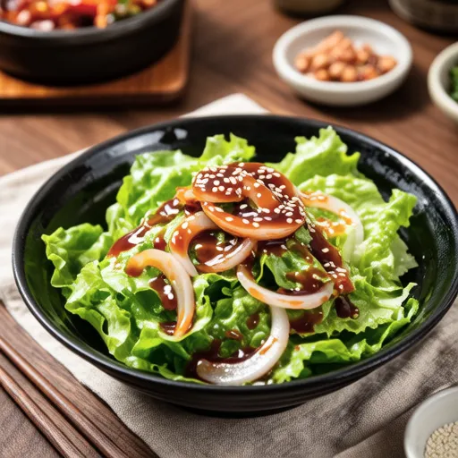 Korean Lettuce Salad (Sangchu Geotjeori)