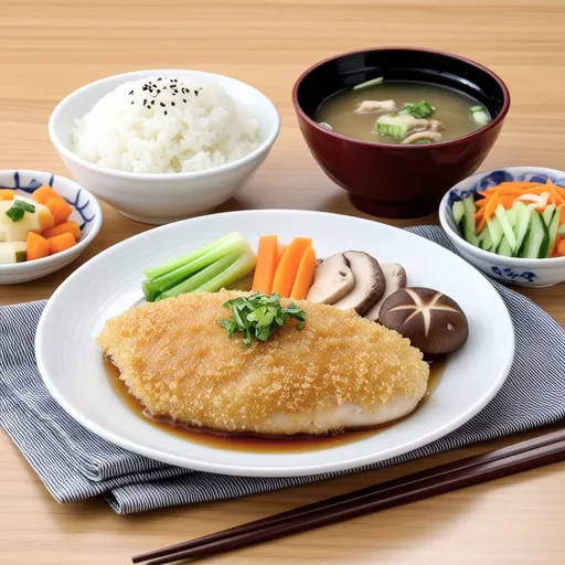 Chicken Breast Mizore-ni Set Meal