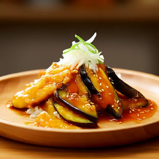 Berenjena y calabaza frita dulce y salada