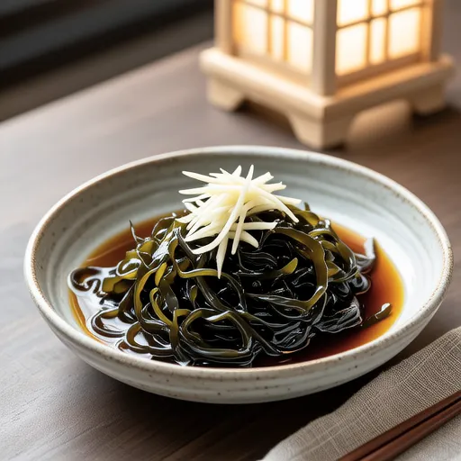Simple Mozuku Vinegar with Mentsuyu