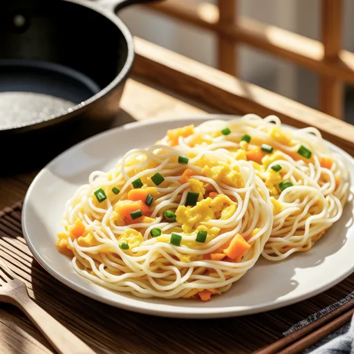 Glass Noodle Egg Pancakes