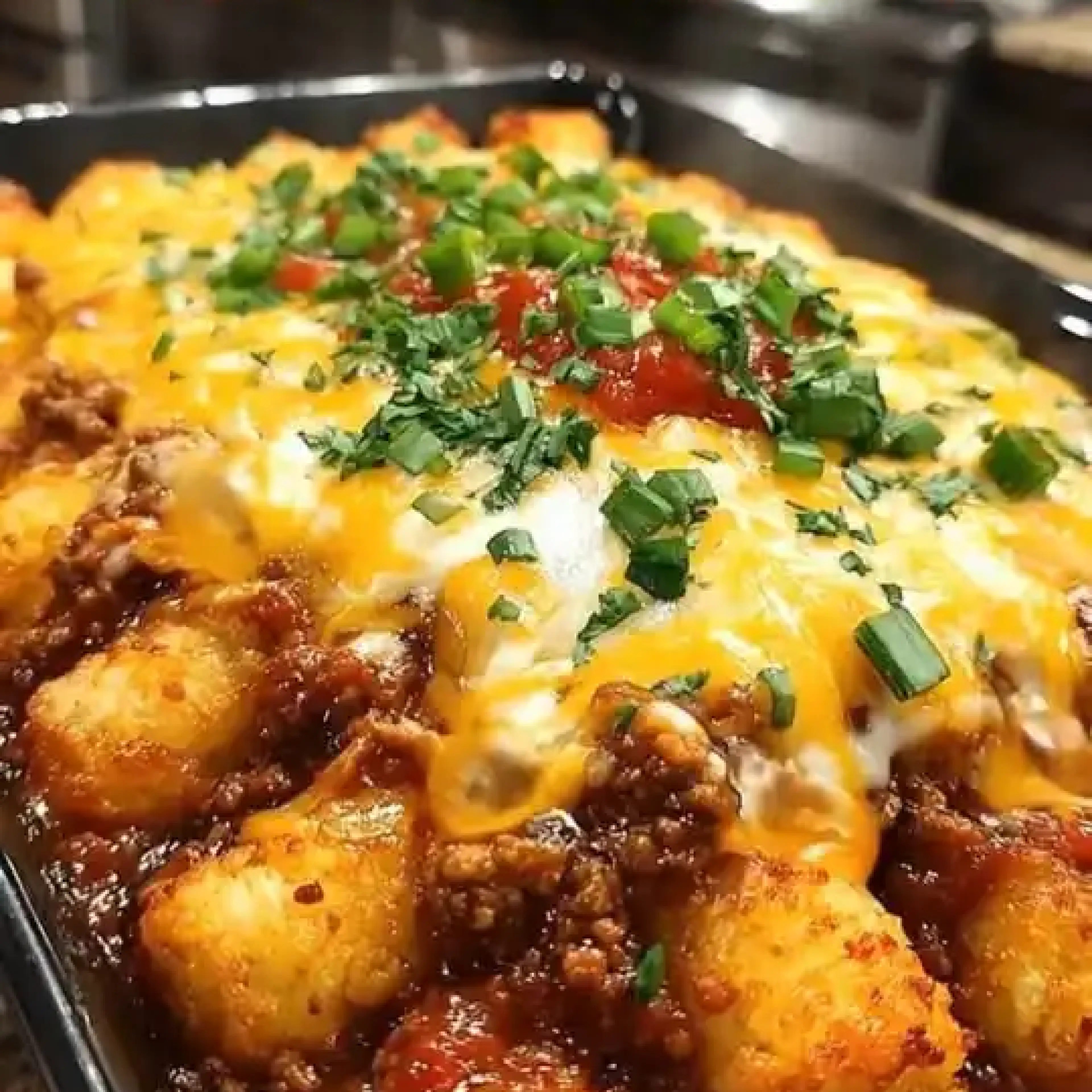 Sloppy Joe Tater Tot Casserole