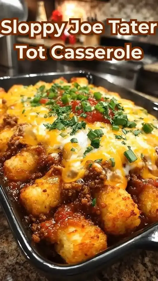 Sloppy Joe Tater Tot Casserole