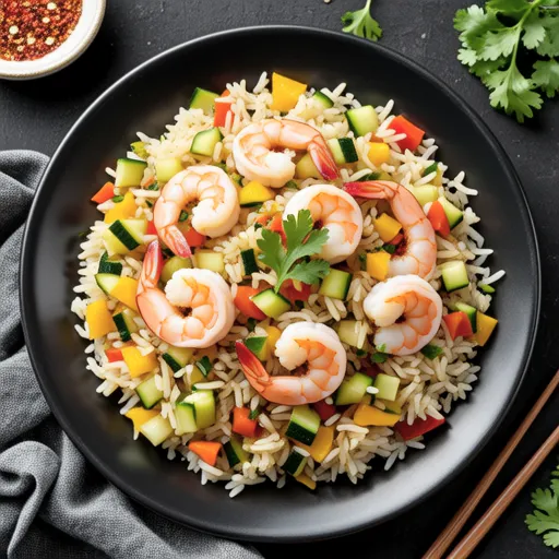 Shrimp Curry Vegetable Fried Rice