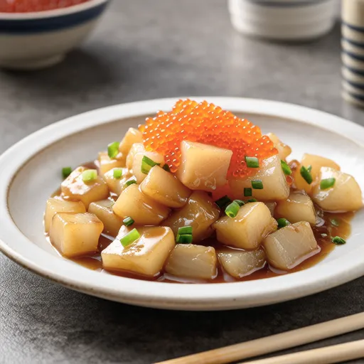 Konjac Stir-fry with Pollock Roe