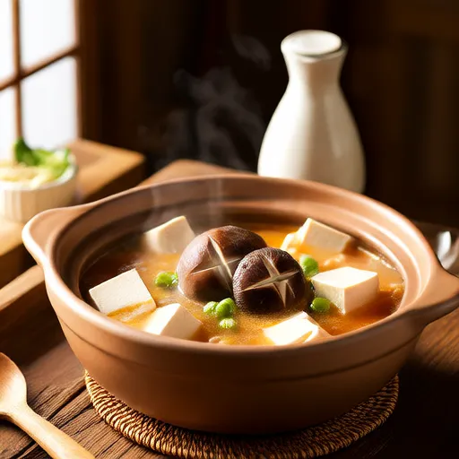 Nabe au tofu avec enoki et gombo