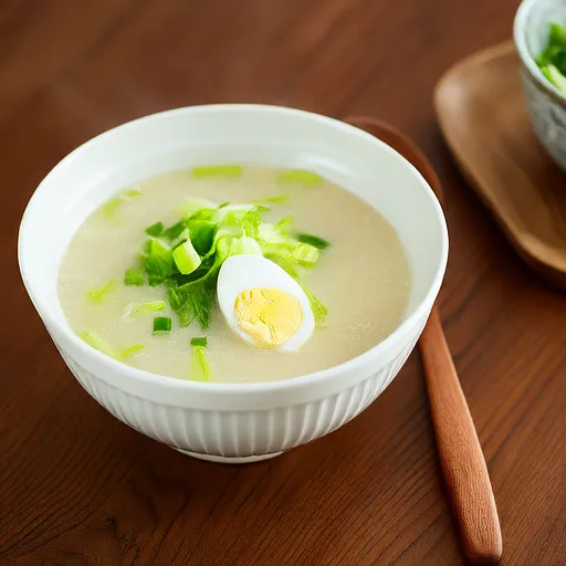 Sopa de alface e ovo