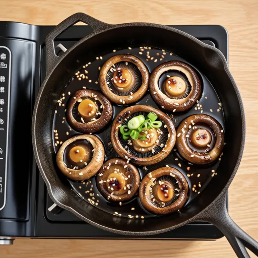 Grilled Seasoned King Oyster Mushrooms