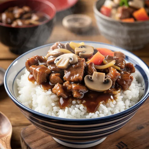 Tomato and Pork Hayashi Rice
