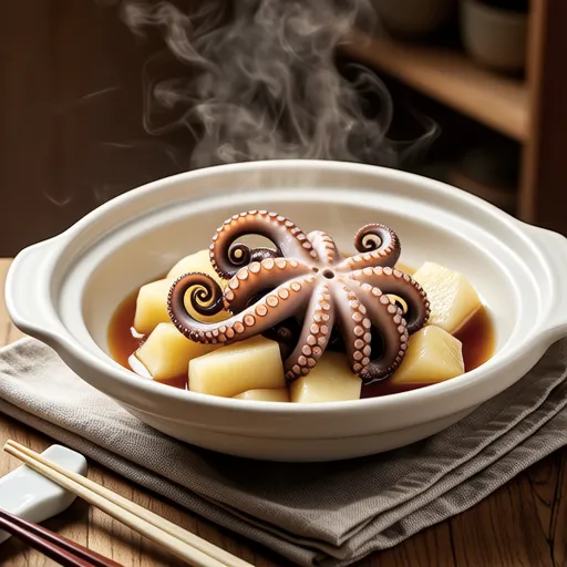 Simmered Octopus and Daikon