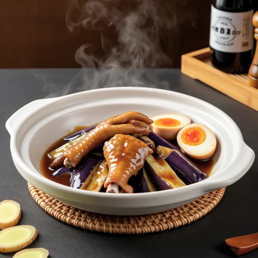 Sweet and Sour Braised Eggplant and Chicken