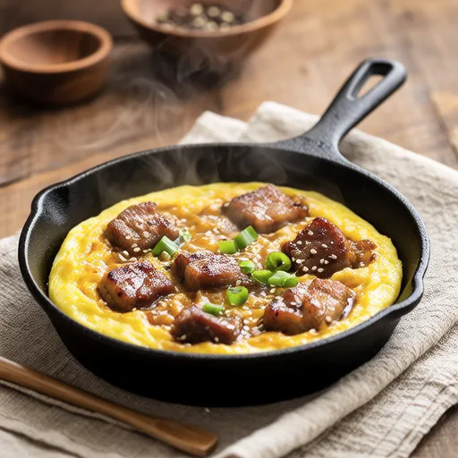 One-pan Pork and Egg