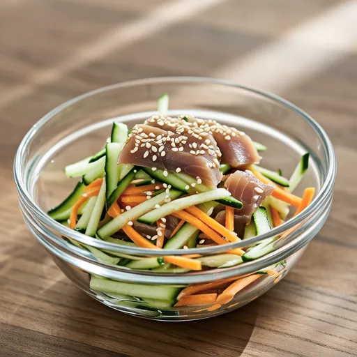 Tuna and Cucumber Sesame Salad