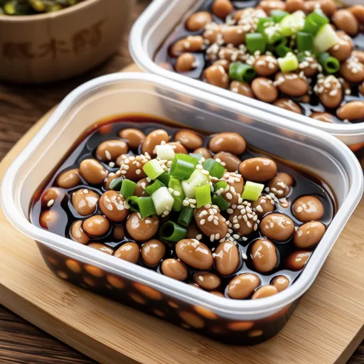 Garlic Sprouts with Natto