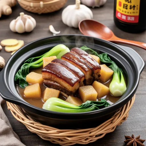 Simmered Taro and Pork Belly