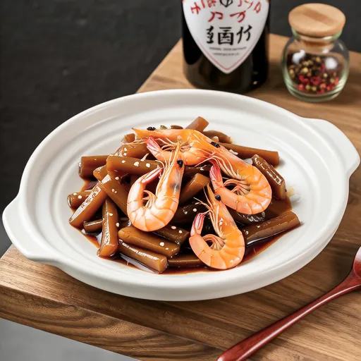 Kinpira with Burdock and Sakura Shrimp