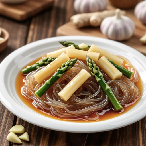Ito Konnyaku and Bamboo Shoots Ginger Stir-fry