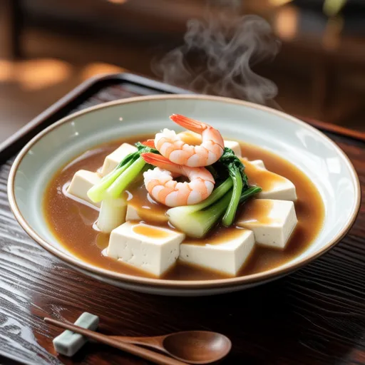 Kabuto Atsuage with Sakura Shrimp Sauce