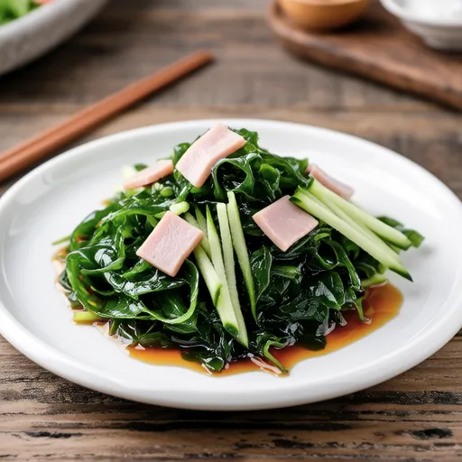 Wakame and Ham Sweet Vinegar Salad