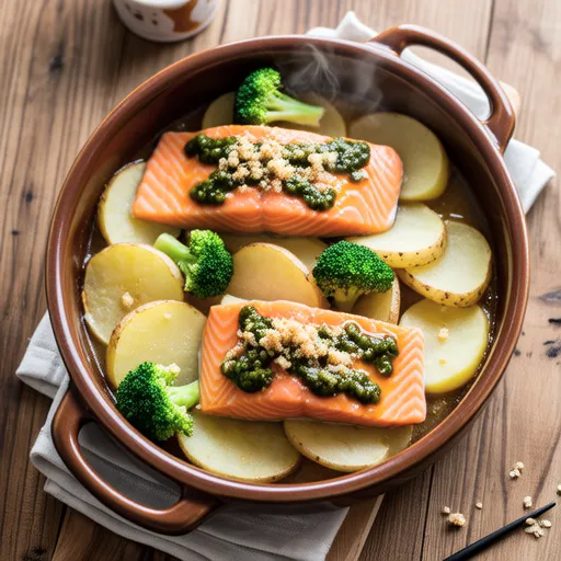 Salmon and Potato Oven Bake