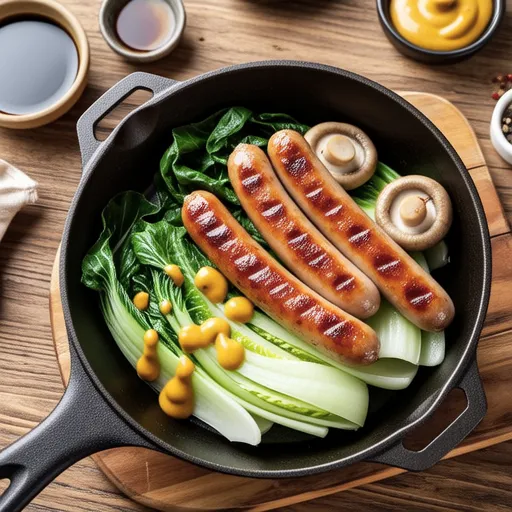 Sautéed Sausage and Cabbage with Mustard