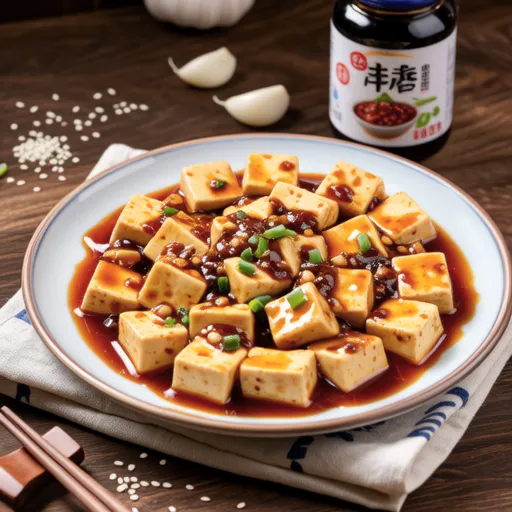 Pan-fried Tofu in Gochujang Sauce