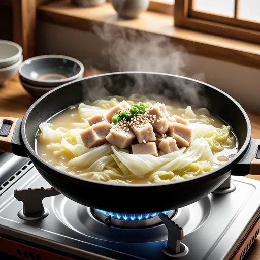 Cabbage and Tuna Thick Soup
