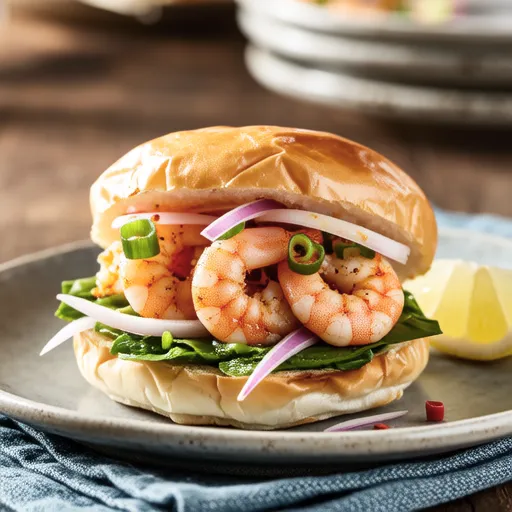 Shrimp and Lotus Root Sandwich Fry
