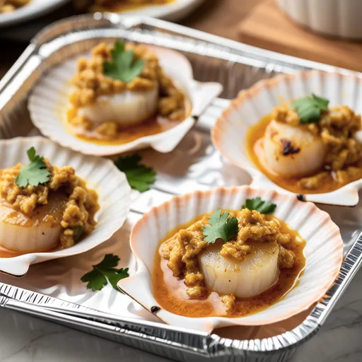 Scallops with Curry Mayonnaise Bake