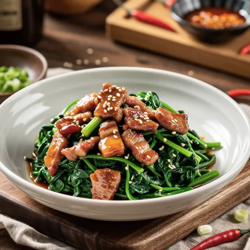 Spinach and Pork Namul