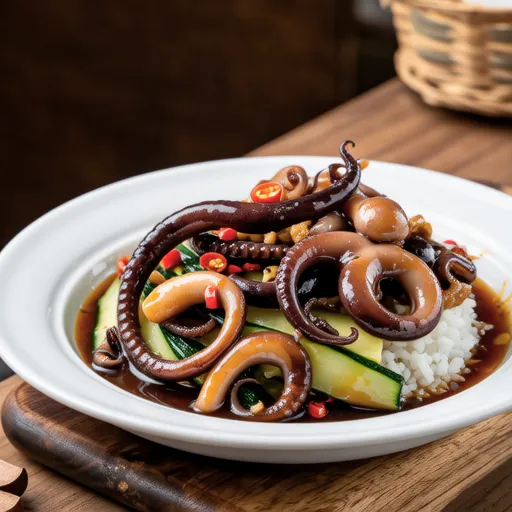 Soy Sauce Stir-fried Squid