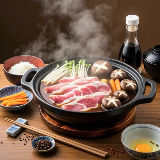 Maitake and Daikon Sukiyaki