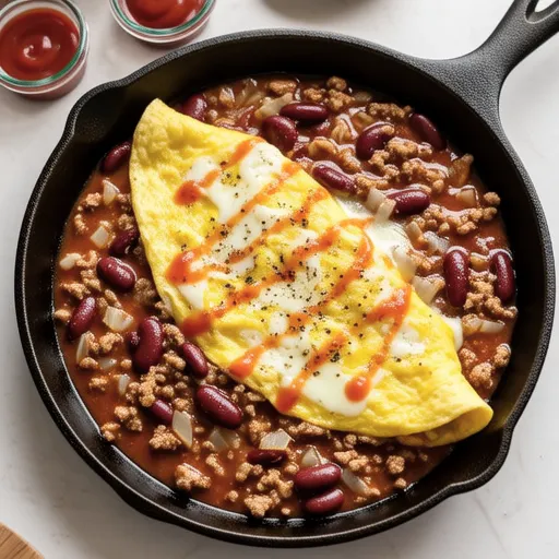 Chili Con Carne Open Omelette
