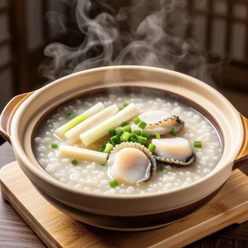 Scallop and Bamboo Shoot Chinese Porridge