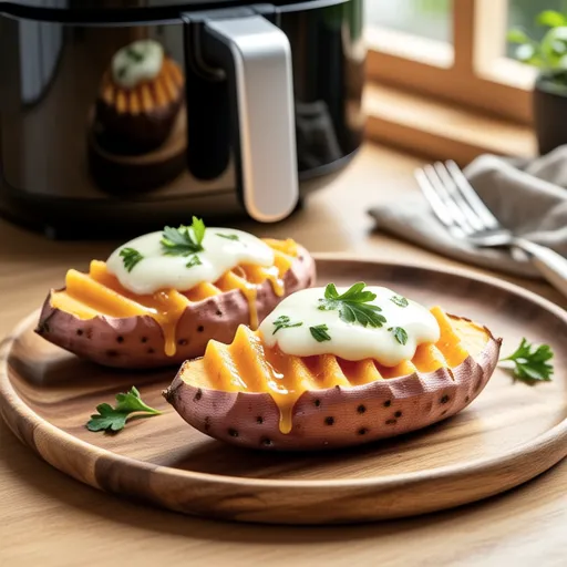 Honey Butter Sweet Potato in Air Fryer