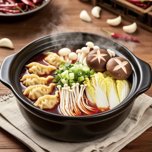 Mandu Mushroom Hot Pot
