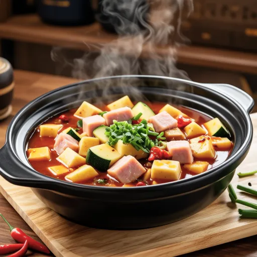 Spicy Ham Gochujang Stew