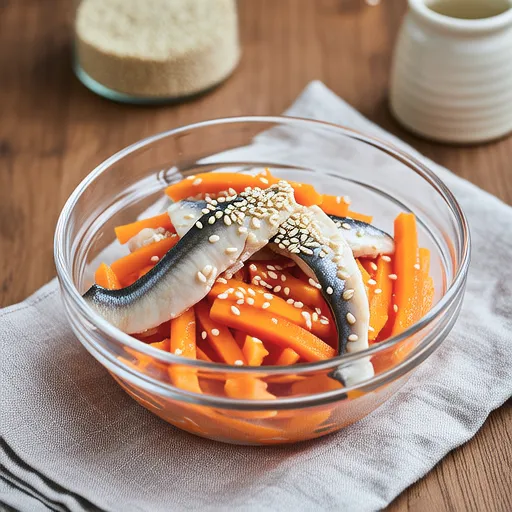 Carrot and Sardine Sesame Salad