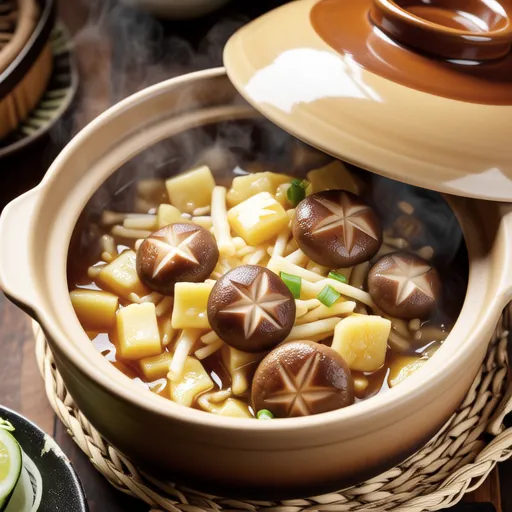 Buri and Maitake Mushroom Simmered with Grated Daikon