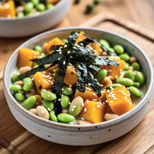 Pumpkin and Hijiki Sesame Mayo Salad