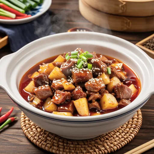 Spicy Radish and Pork Rice Bowl