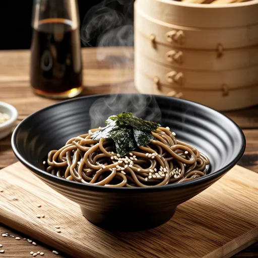 Sesame Oil Buckwheat Noodles