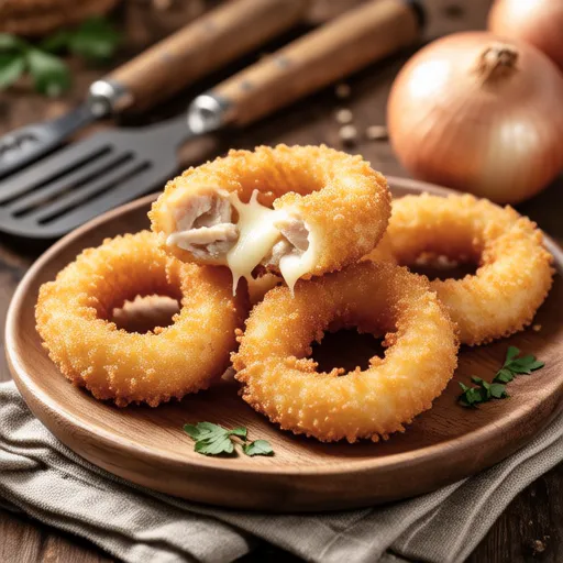 Tuna Onion Ring Pancakes