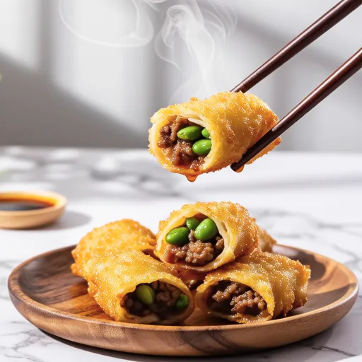 Green Bean Pork Wrap Fritters