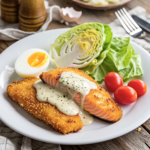 Salmon Fry with Tartar Sauce