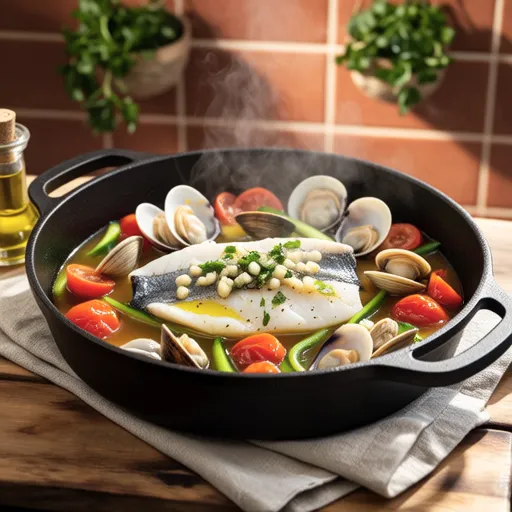 Isaki and Clam Acqua Pazza