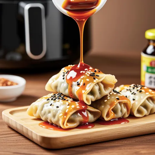 Spicy Sweet Air Fryer Snacks: Fried Seaweed Rolls & Dumplings