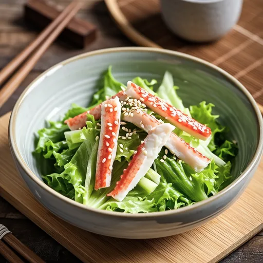Lettuce and Crab Stick Korean-style Salad